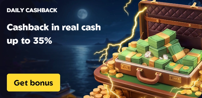 ZeuzBet Casino daily cashback up to 35% with suitcase full of cash