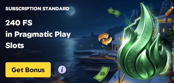 ZeuzBet Casino 240 Free Spins in Pragmatic Play Slots bonus banner