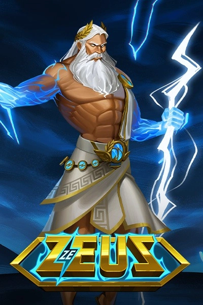 Zeus slot game with lightning bolts and Greek mythology theme